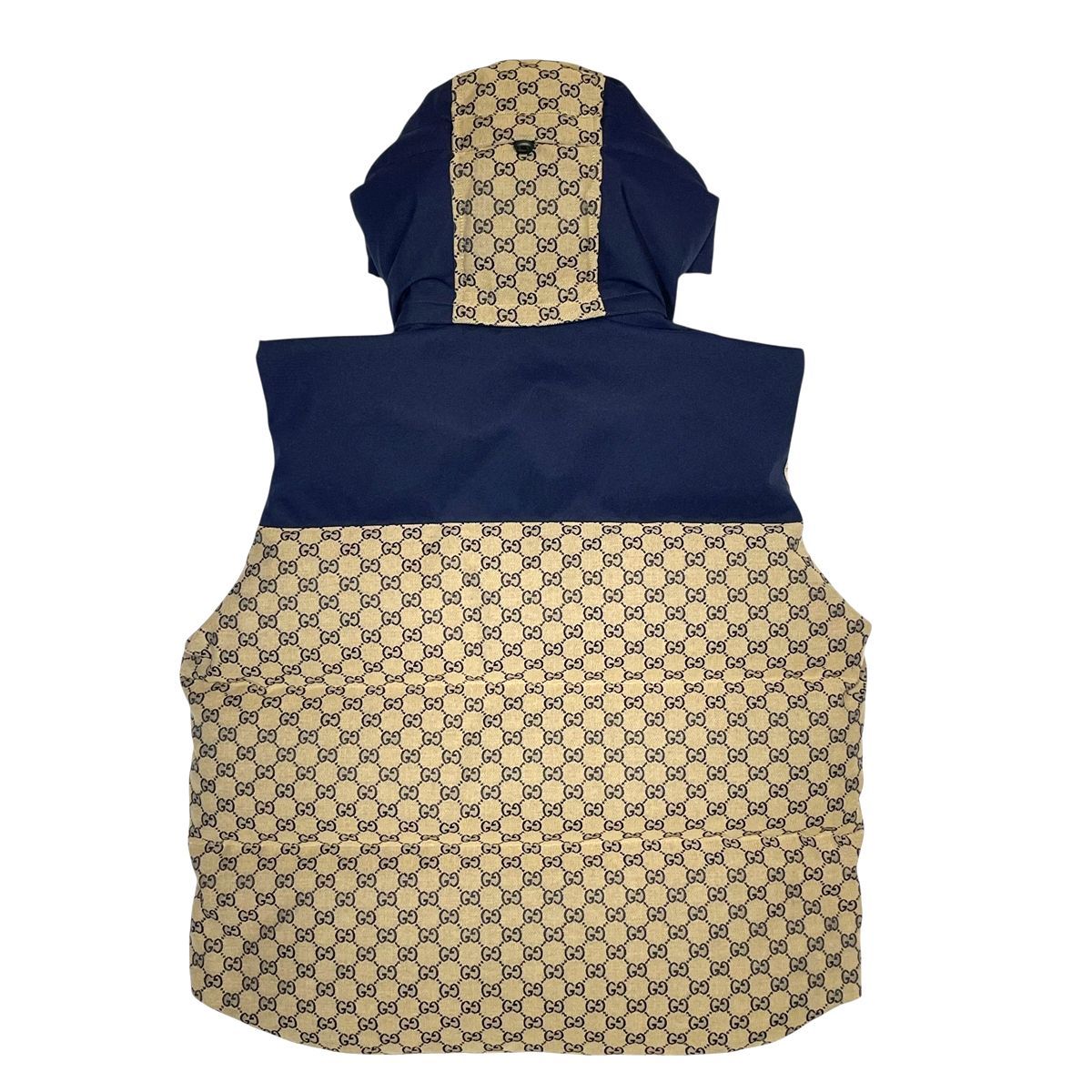 中古】 GUCCI グッチ GGキャンバス ダウンベスト 710586 Z8A58 ロゴ