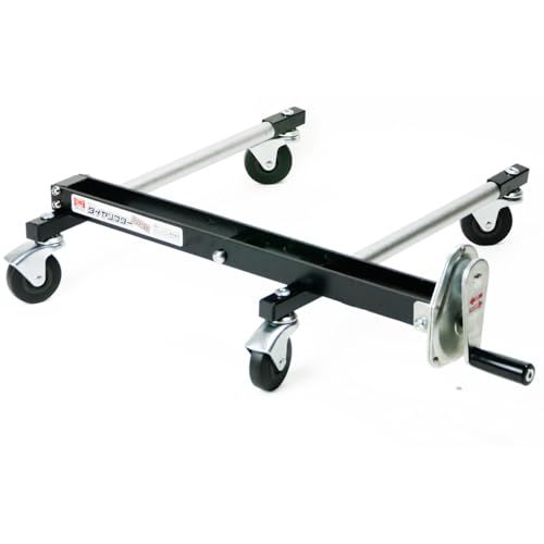 迅速に発送 エマーソン Emerson タイヤリフター クルピタ丸 タイヤ交換用補助器具 高さ調整-ボルトホール合わせ タイヤ幅 |直径810 mmまで 許容重量60 kg ハンドルで高さ調整-乗せたままでタイヤが回転 ボルト取付け 1 a 6676 be