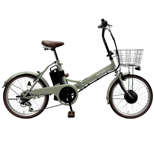 迅速に発送 PROVROS プロブロス 電動アシスト自転車 20インチ 折りたたみ シマノ6段変速 リチウムイオンバッテリー7 8 Ah 前輪駆動 最大46 km走行 型式認定 公道 1年 P 206 E a 0459625