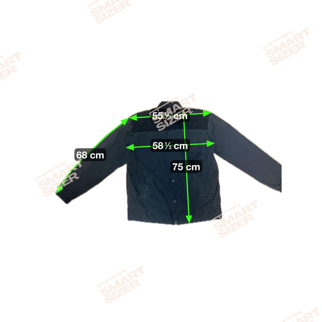 00s STUSSY ステューシー コットンジャケット 無地 ブラック XLサイズ 