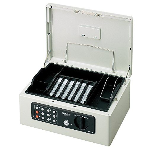 コクヨ KOKUYO 手提げ金庫 テンキー付 グレー A 4 CB-T 11 M 2 31 ba 27