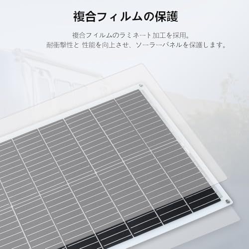 迅速に発送】XINPUGUANG フレキシブルソーラーパネル 100W 太陽光