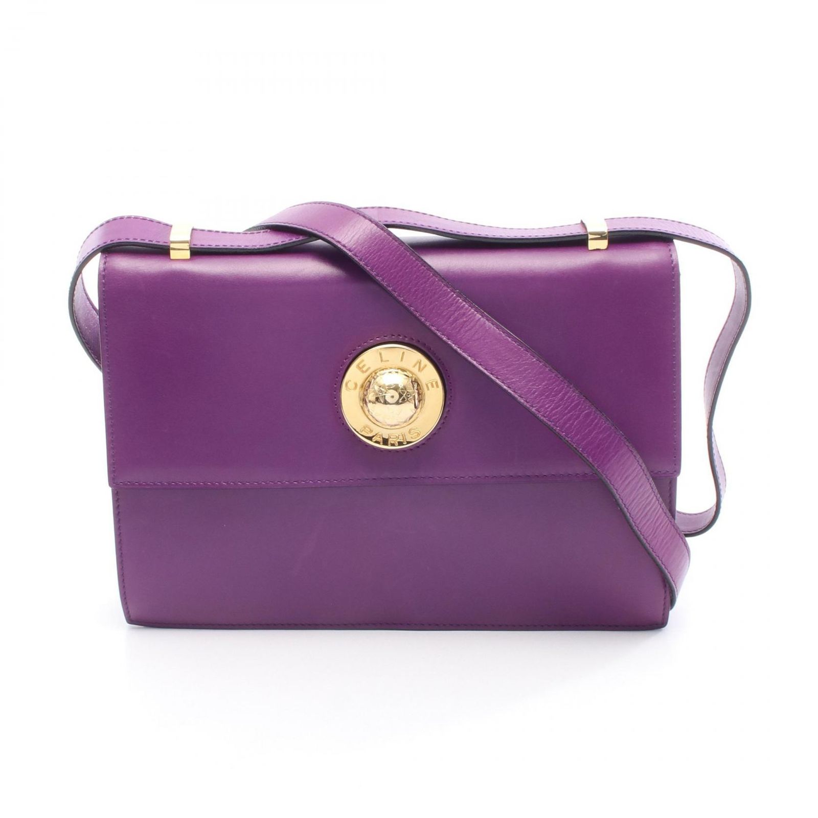 セリーヌ CELINE ショルダーバッグ スターボール パープル レザー  