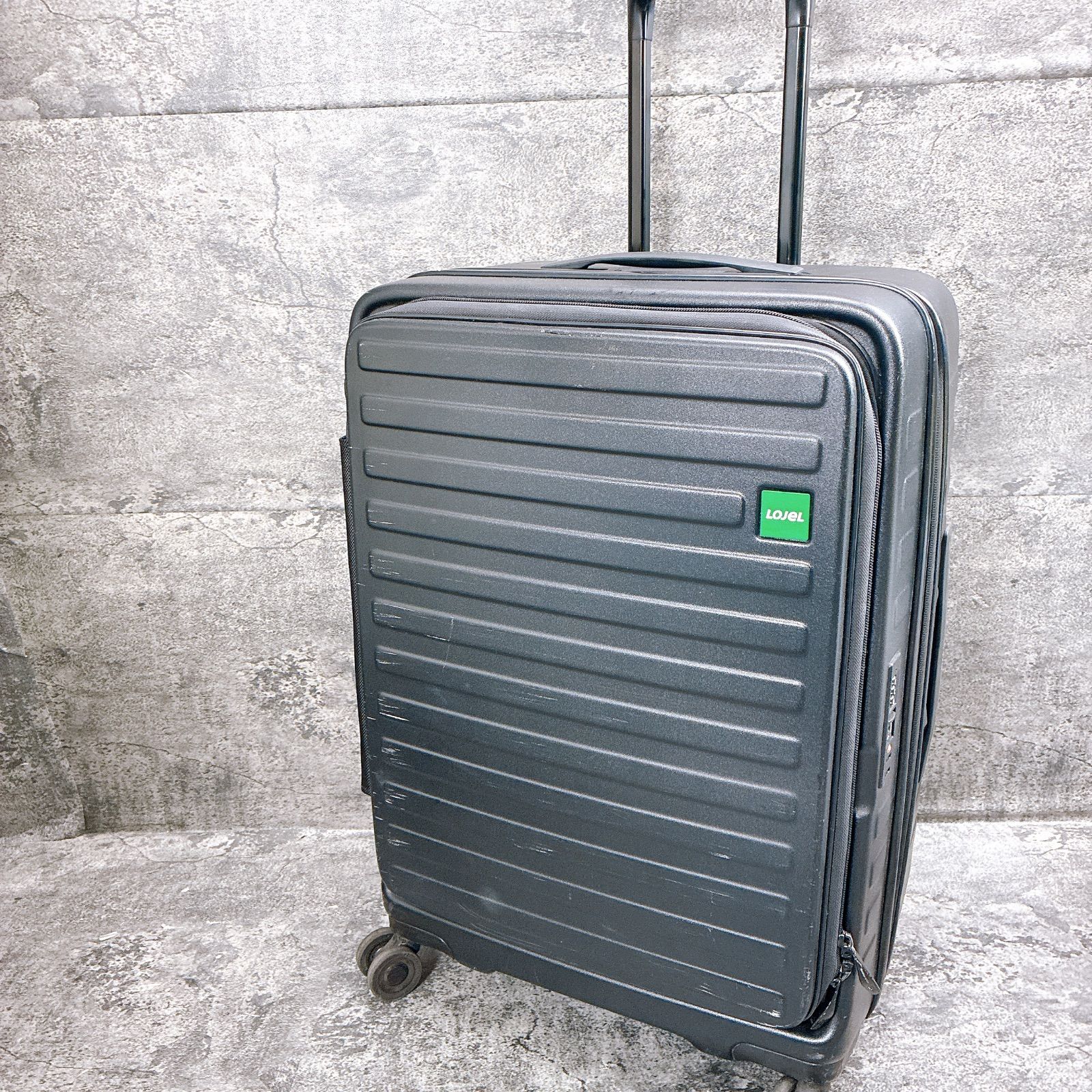 訳アリ品 ロジェール 拡張あり スーツケース 約７０L 傷 一部割れ Mサイズ