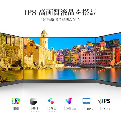 KEEPTIME モバイルモニター 15.6インチ モバイルディスプレイ 卓上