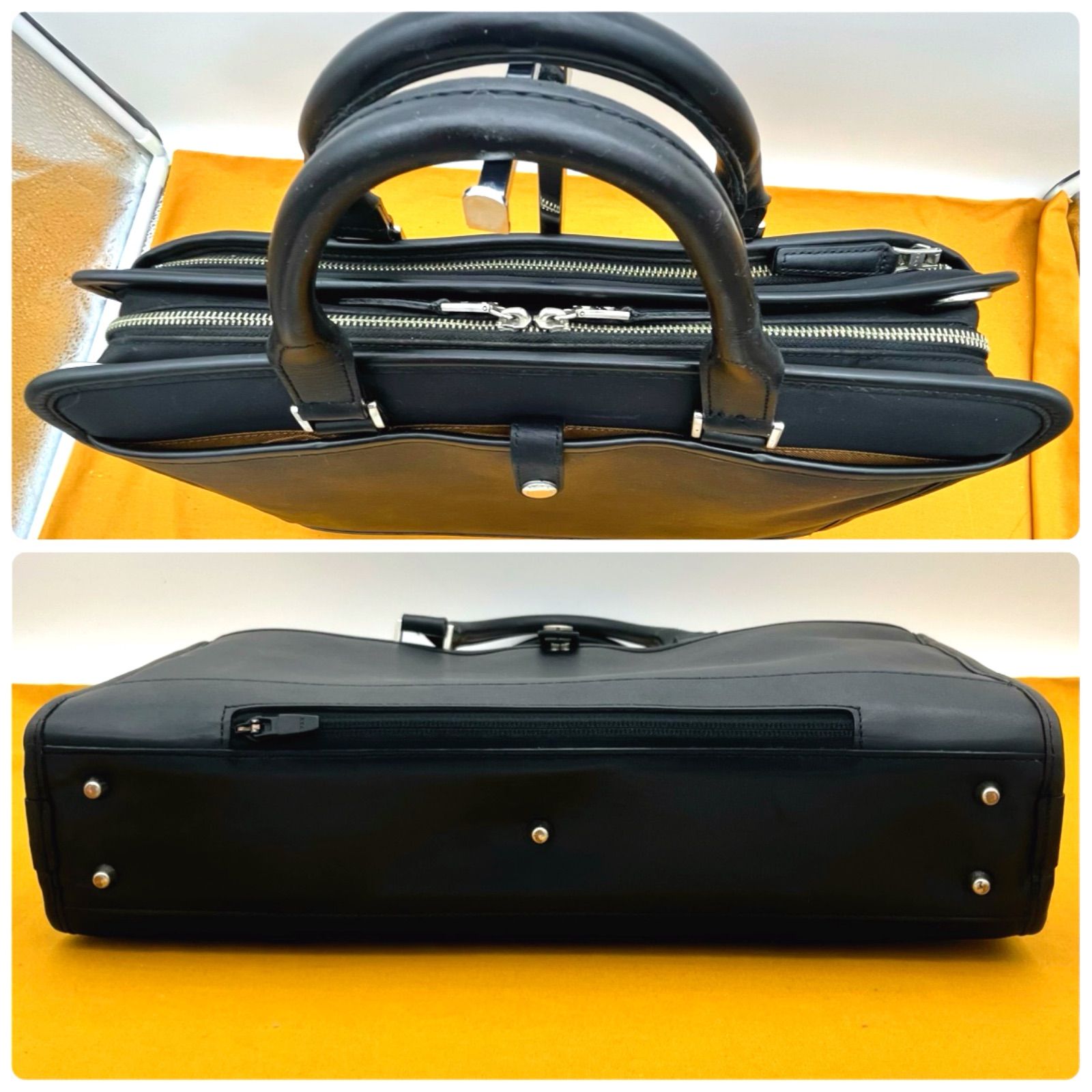 ✨美品✨マスターピース アベニュー 2way ビジネスバッグ レザー ブラック master-piece マスターピース AVENUE アベニュー 2way ツーウェイ