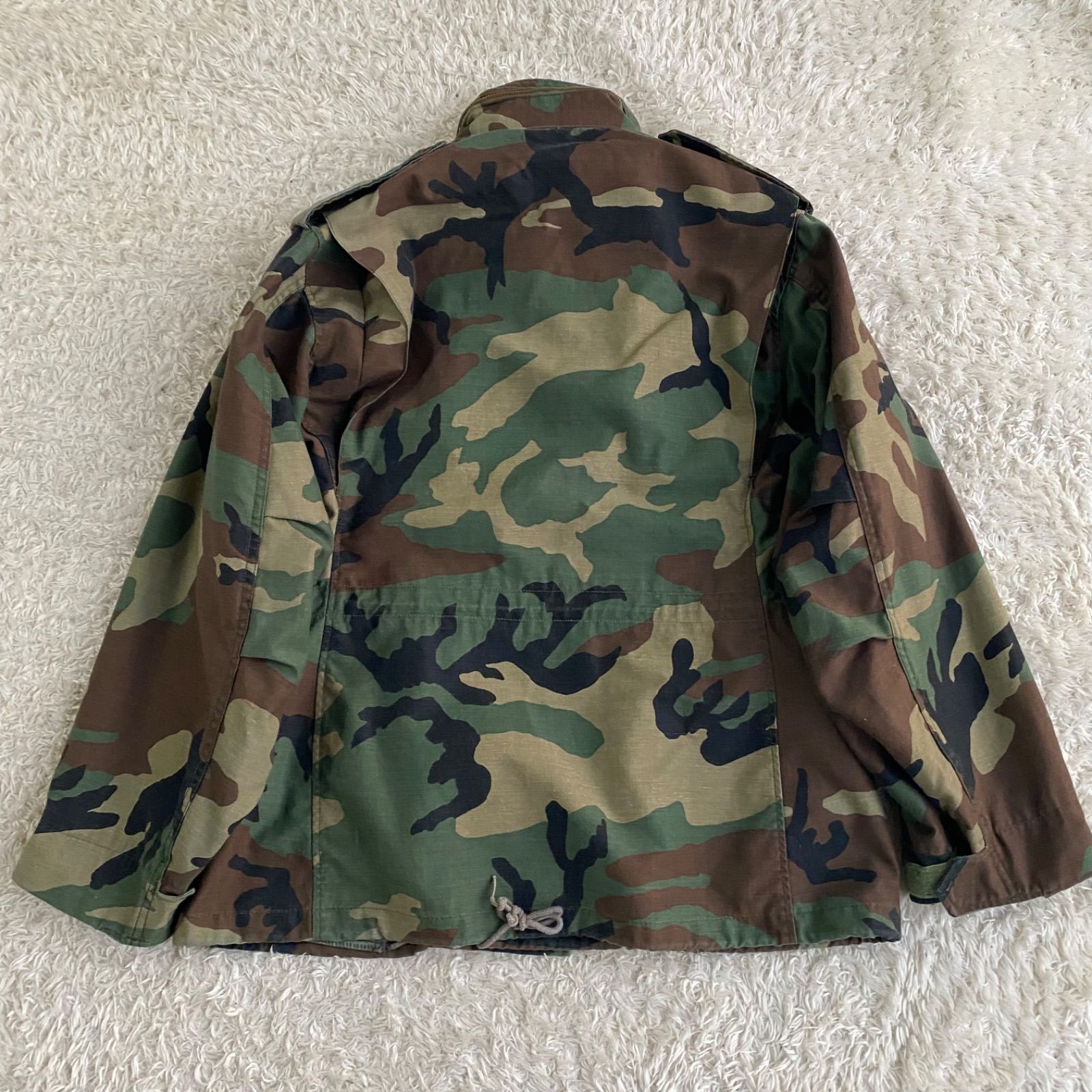 美品！80s 米軍 U.S.ARMY M-65 フィールドジャケット フード カモフラ 