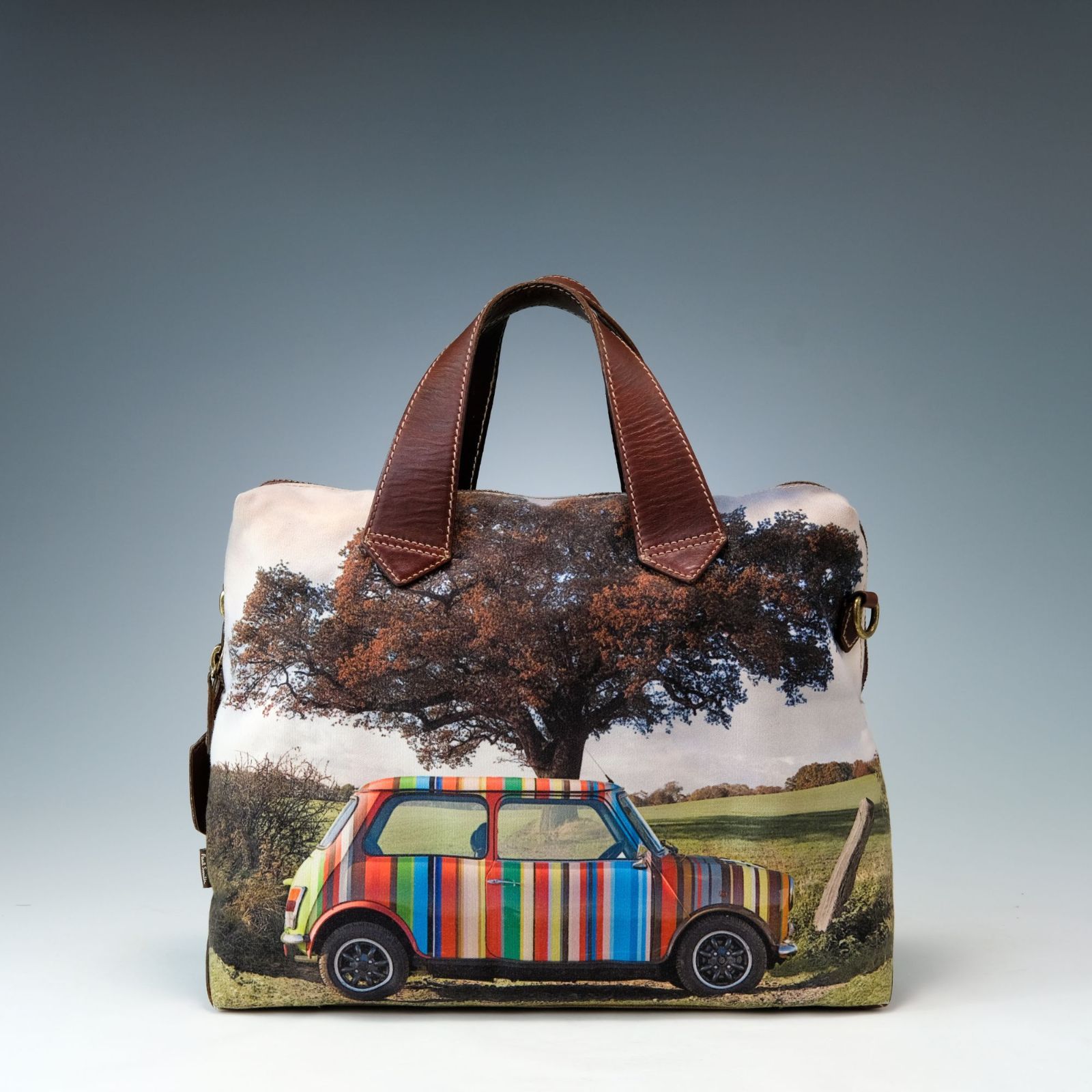 希少 Paul Smith ポールスミス ミニクーパー キャンバス レザー トート