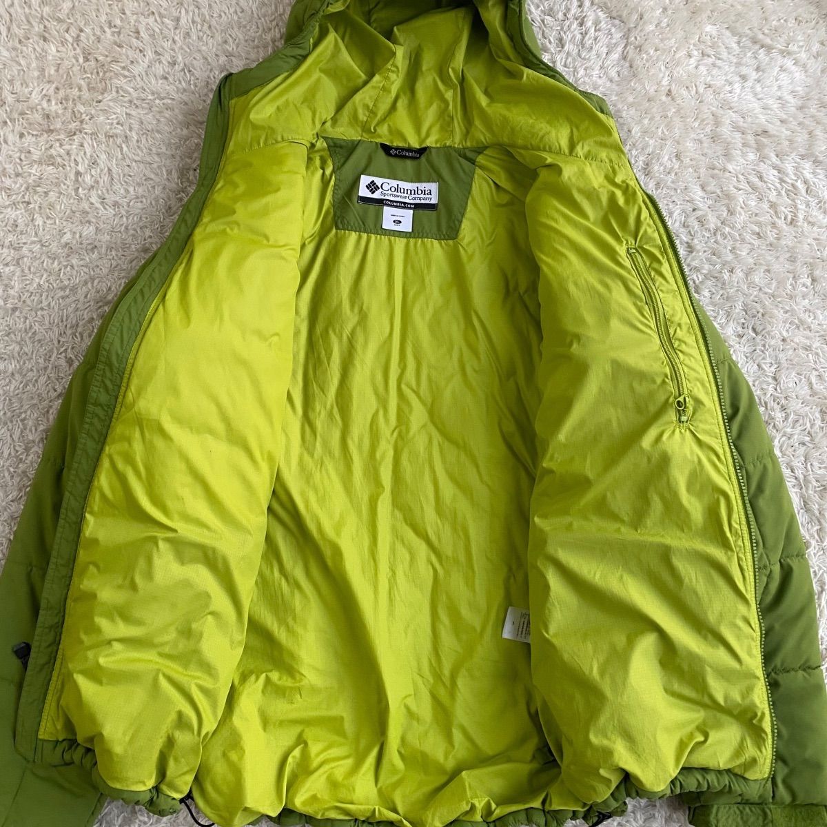 【古着】 Columbia パフジャケット ダウン グリーン XLサイズ Columbia コロンビア puff down jacket パフジャケット ダウン