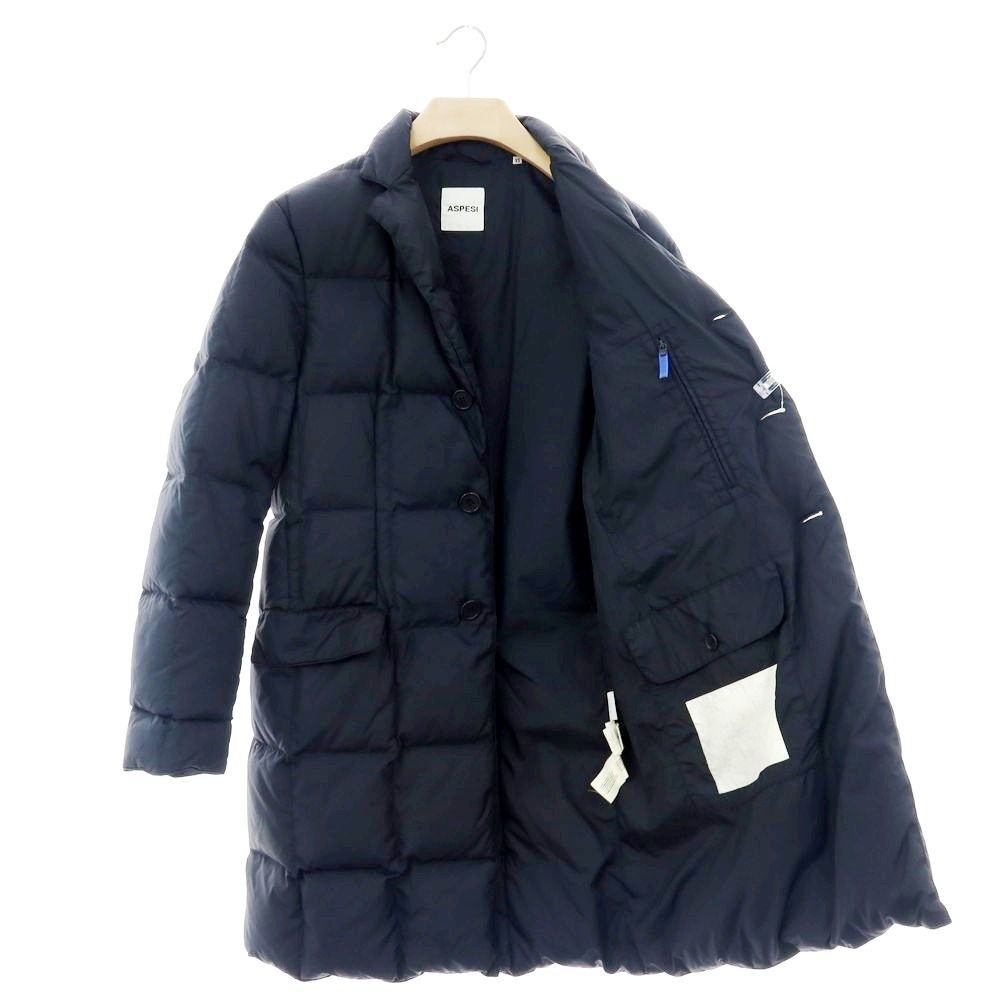 中古】アスペジ ASPESI ナイロン ダウンコート ネイビー【サイズXS