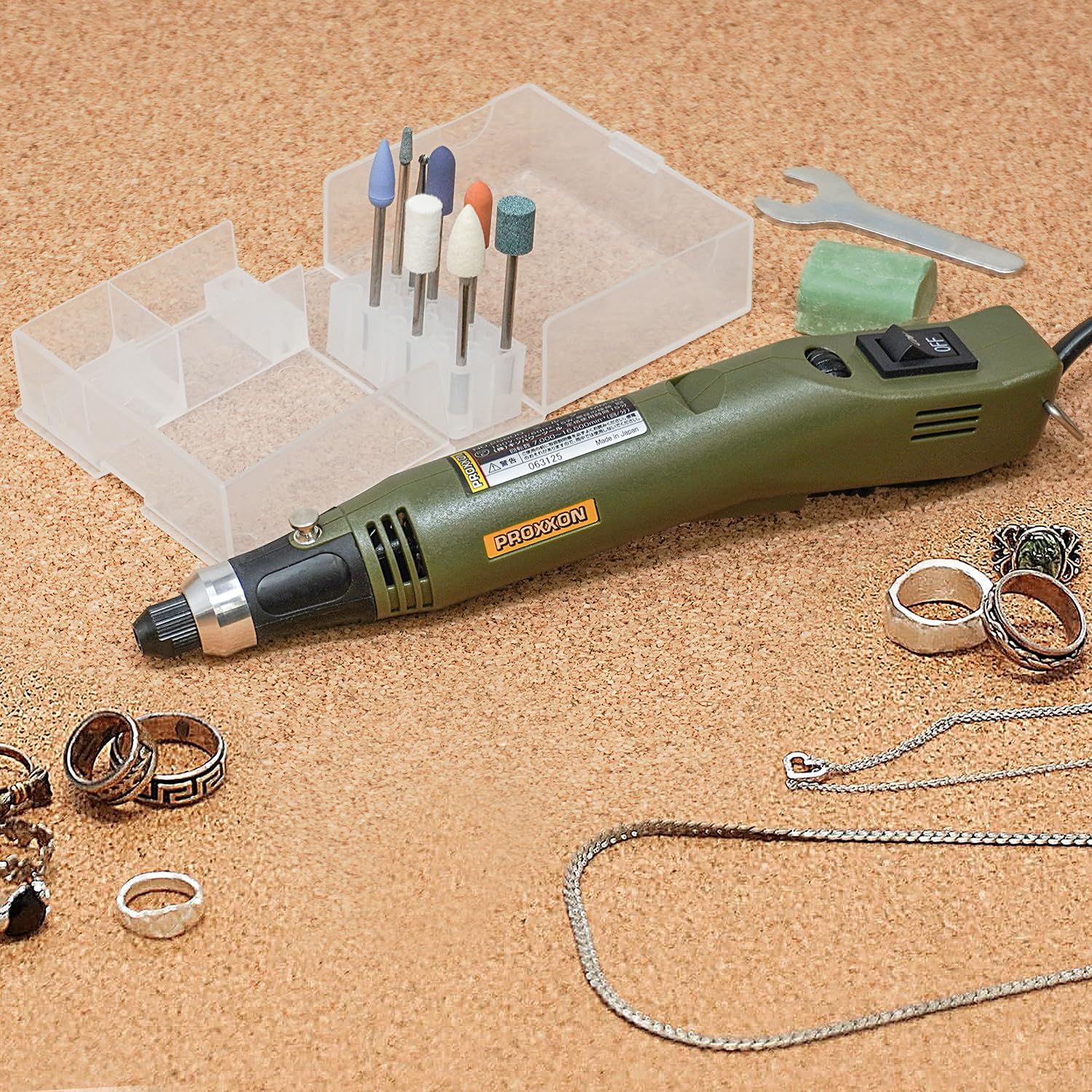 プロクソン PROXXON ミニルーターMM 30 彫金スターターセット No.26800-MCL