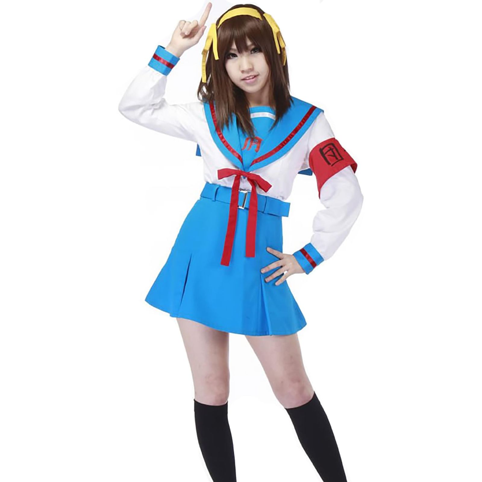 ミドリ屋 涼宮ハルヒ ハルヒ 女性サイズ 女子制服 長袖 学院風 衣装 コスプレ用衣装 コスプレ コスプレ衣装 コスチューム ハロウィーン ハロウィン 学園祭 祭り cosplay 女性サイズ
