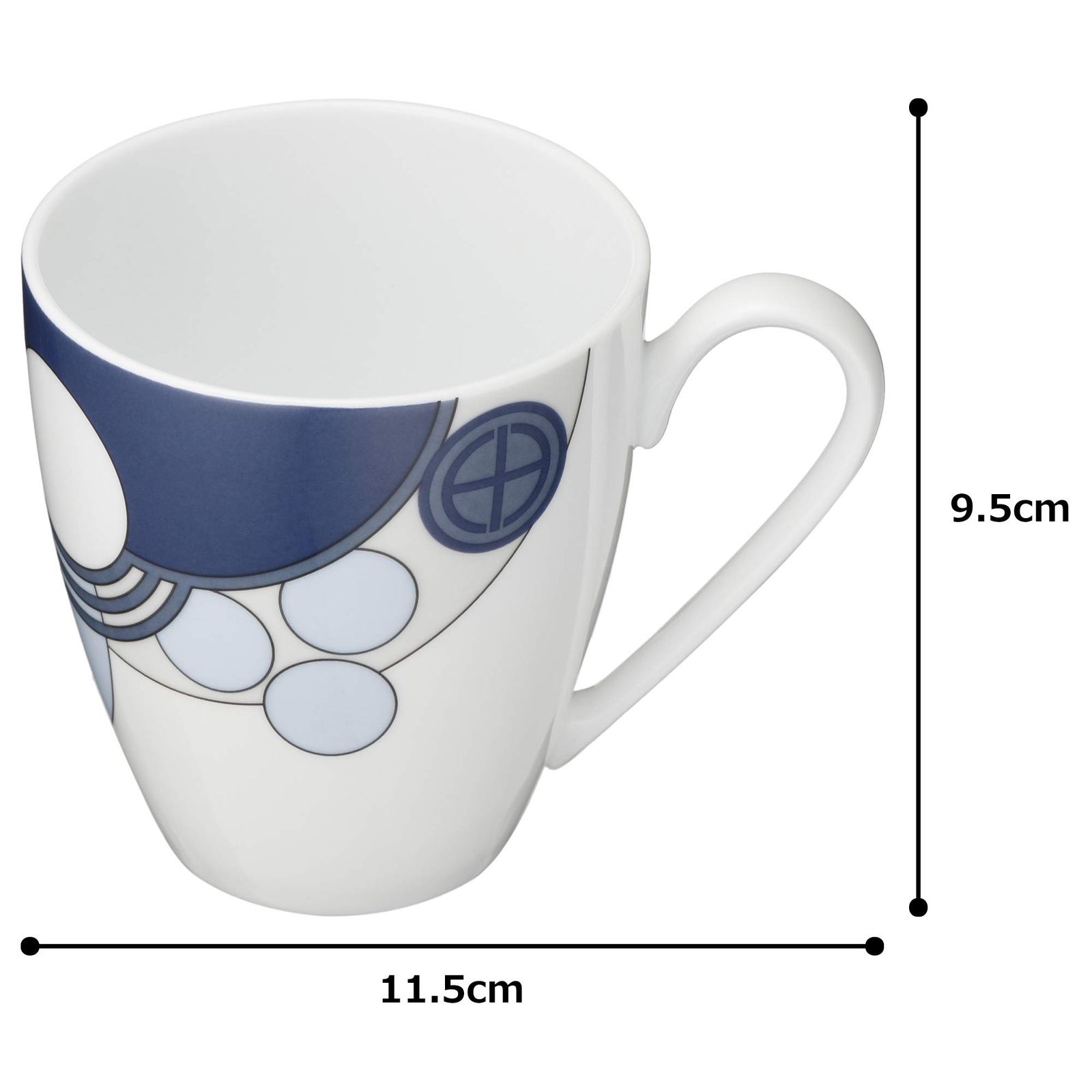 Noritake ノリタケ マグカップ ペアセット 300 cc フランク ロイド ライト インペリアルブルー 電子レンジ対応 ファインポーセレン ムホワイト WP 94957|1701