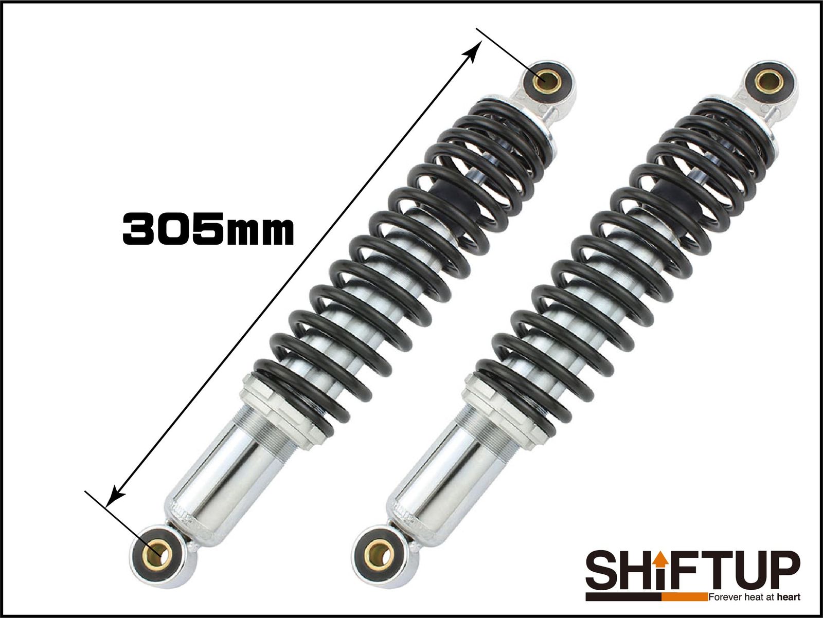 新品 シフトアップ(SHIFT UP) バイク用品 リアショック Type-2 [305mm