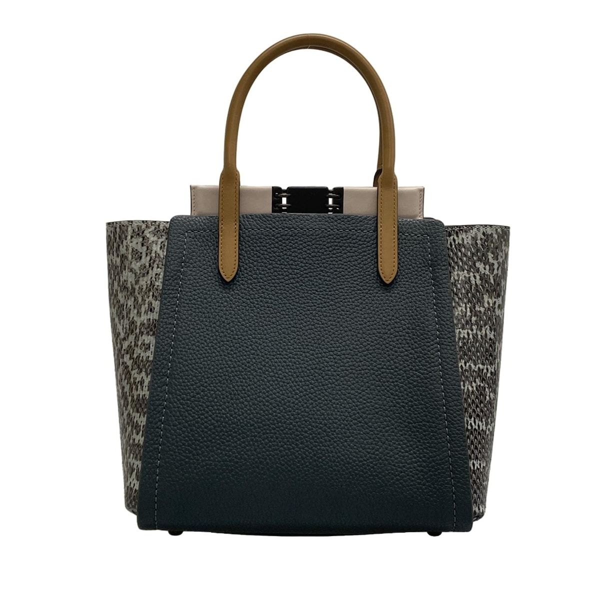 COACH(コーチ) トートバッグ トループ 79474 ダークグリーン×ブラウン 