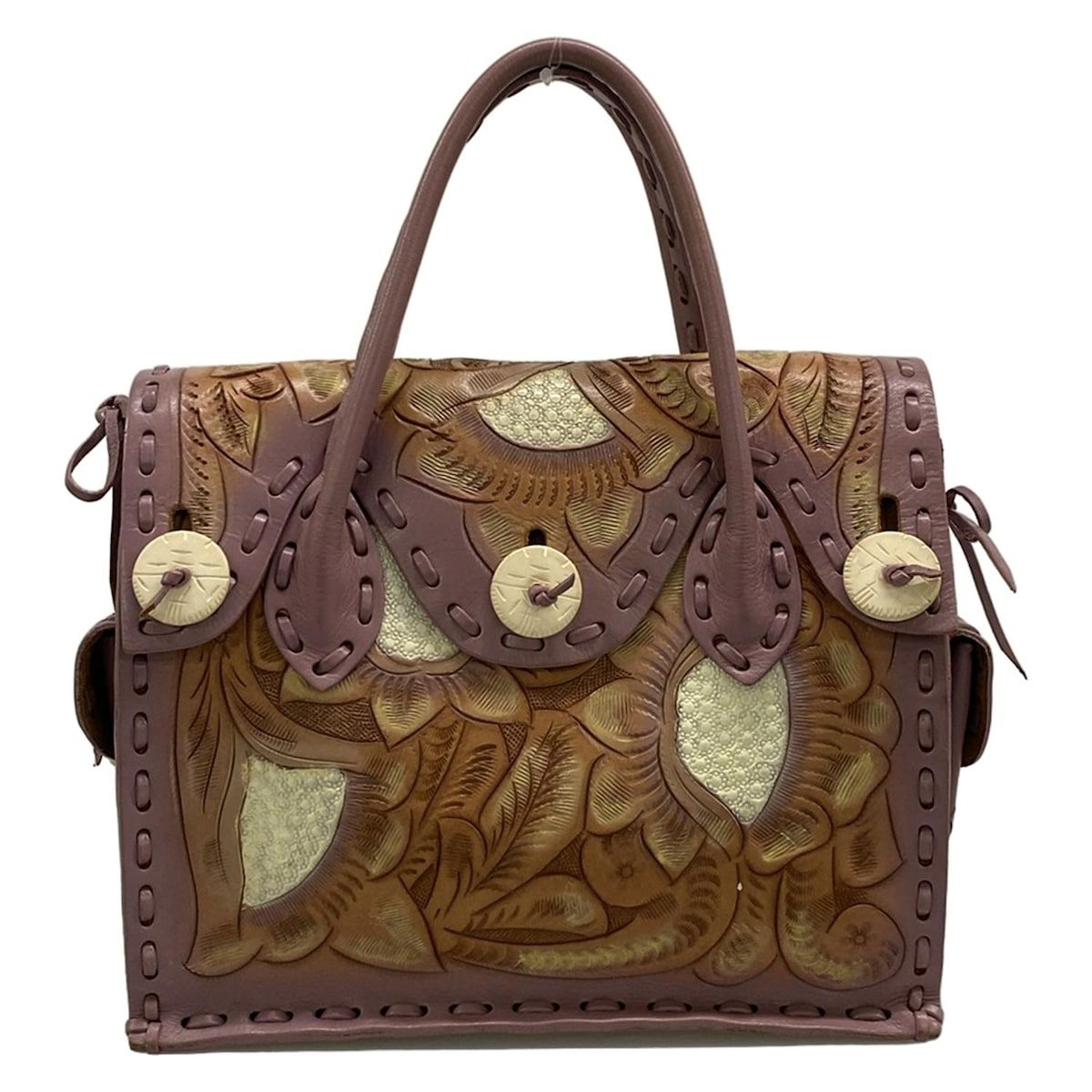 Carving Tribes(カービングトライブス) ハンドバッグ - パープル