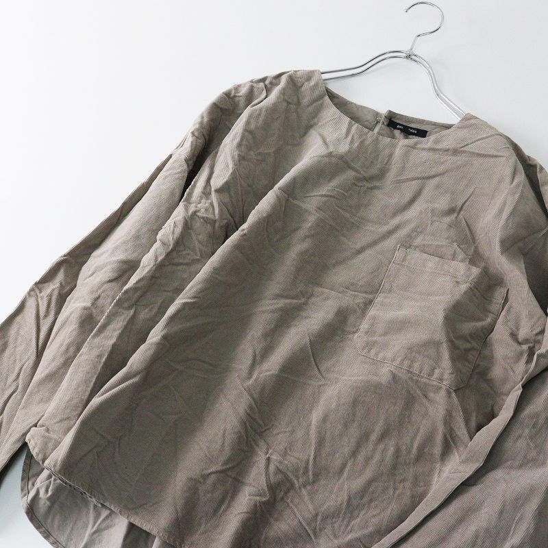 2024AW パドカレ pas de calais シャツコールブラウス 36‖グレー
