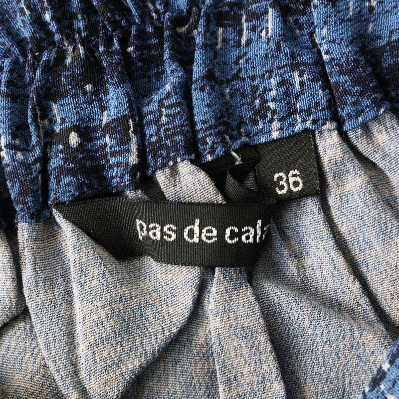 2023AW パドカレ pas de calais レーヨンデシンlayerプリントスカート  