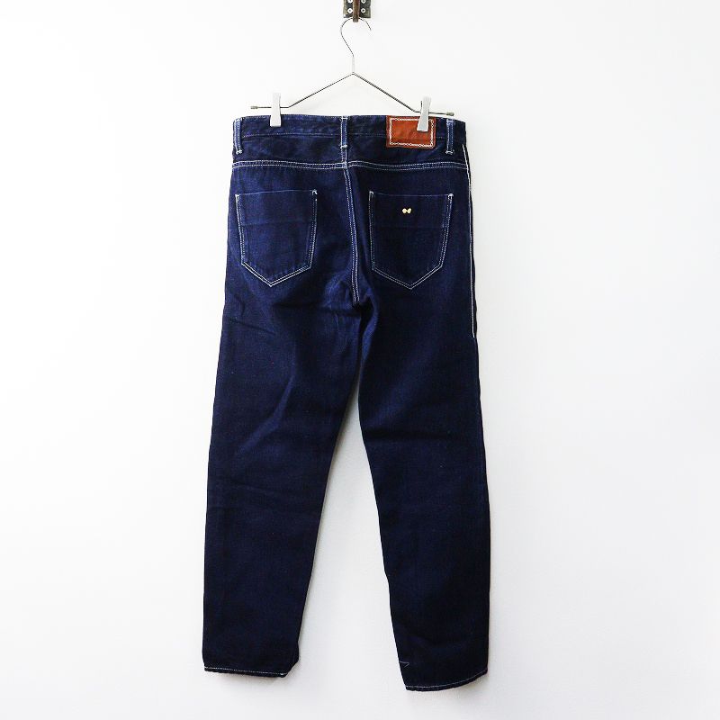 ミナペルホネン　ワイドストレートデニム　34 mina perhonen every day バルーンワイドデニム DN4594