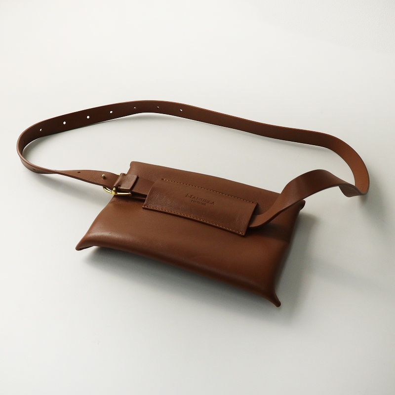 マヌエラ MANUELA BELT バッグ＼ブラウン ウエストポーチ ベルトバッグ