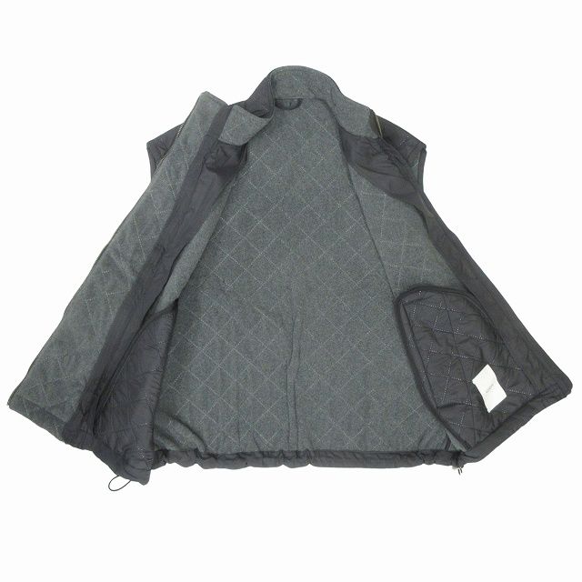 UJOH グレー ダブルジップベスト 極美品 22AW ウジョー Ujoh 