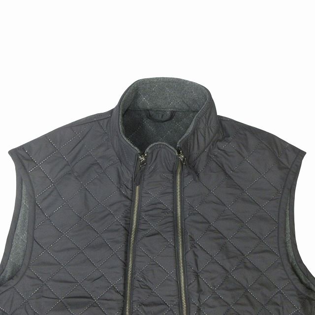 UJOH グレー ダブルジップベスト UJOH / W Zip-up Vest - good LIFE STORE