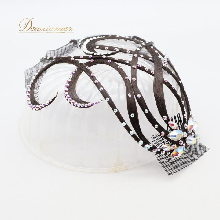 社交ダンス ヘアオーナメント つけ毛 社交ダンス 小物 多美咲 シニヨン ヘアオーナメント ヘアアクセサリー