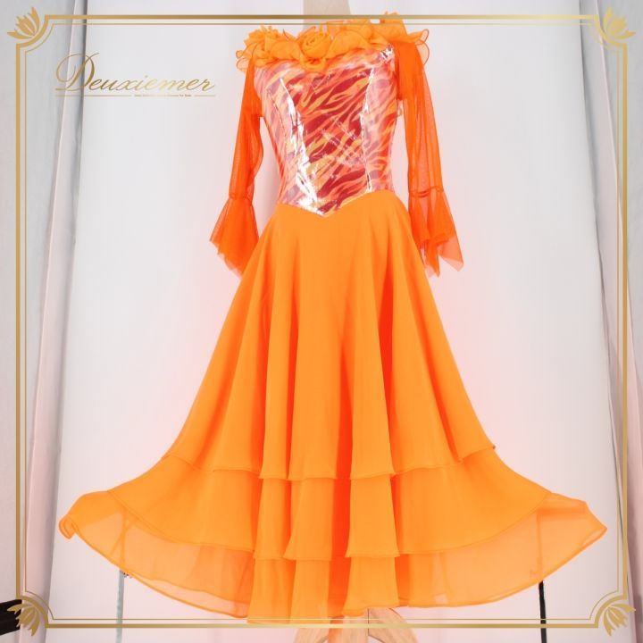 社交ダンス 衣装 スタンダード ドレス ワンピース パーティドレス