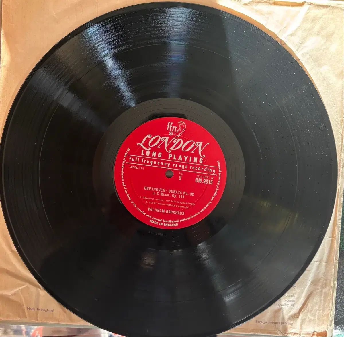 ベートーヴェン ヴィルヘルム バックハウス ソナタ LP 記録 - メルカリ