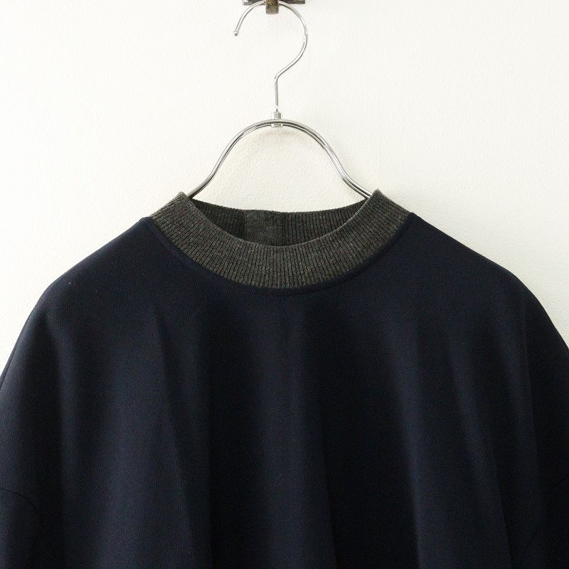 ENFOLD ネイビー レイヤードニット 38 3085000218799619_01_0891w.jpeg