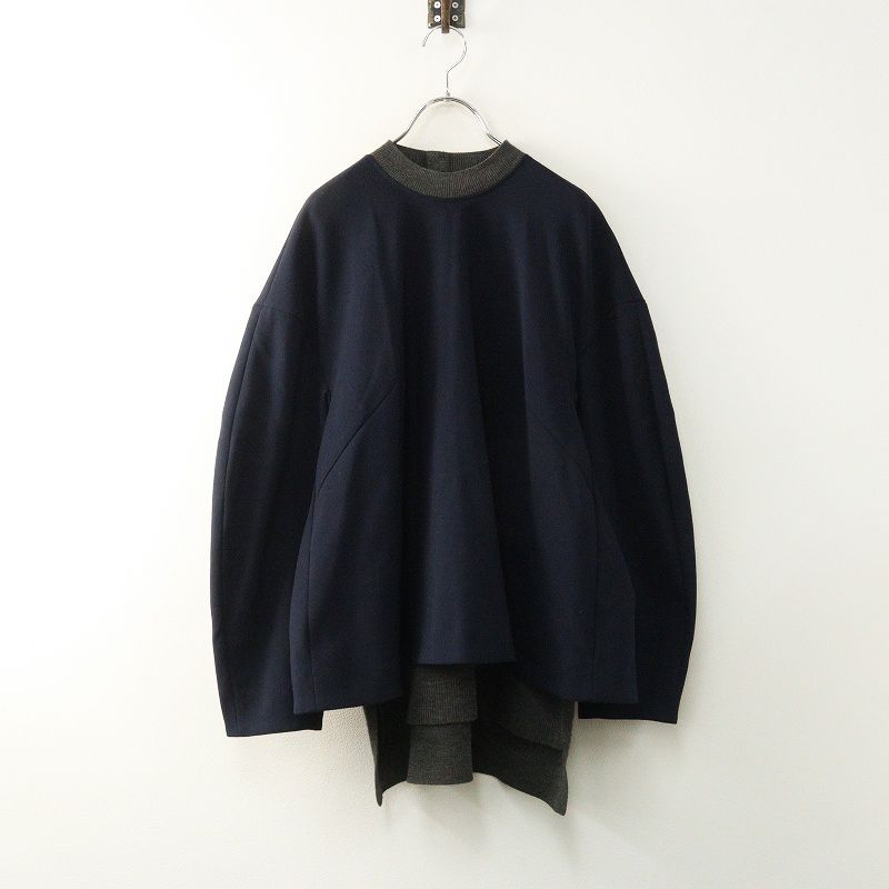 2023AW エンフォルド ENFOLD KNIT-LAYERED PULLOVER ニット レイヤード