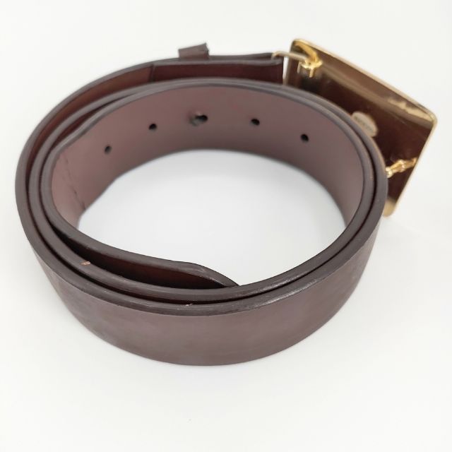 STUSSY ドルマーク ゴールドバックル レザー サイズS/M ベルト