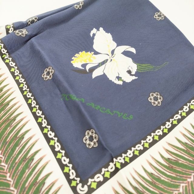 TOGA ARCHIVES Flower Print Scarf フラワー プリント スカーフ