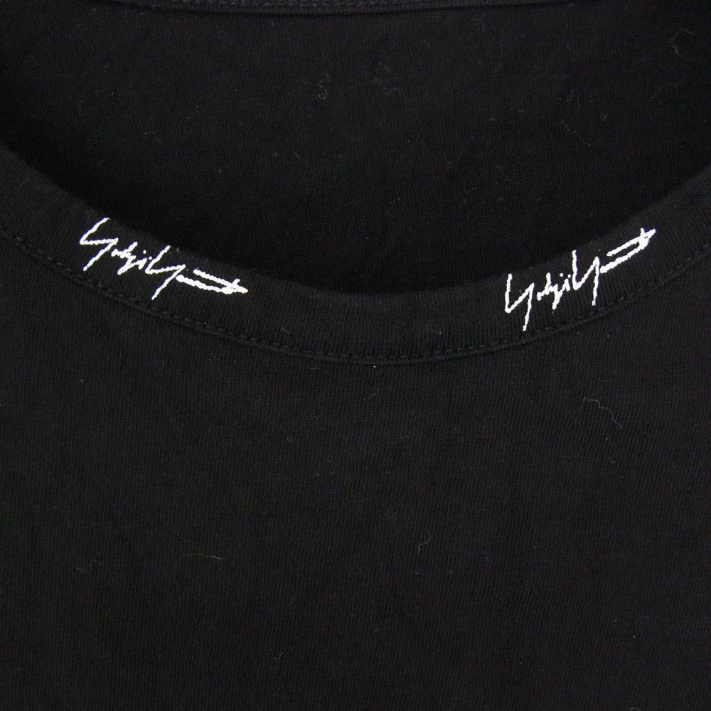 Yohji Yamamoto ヨウジヤマモト FX-T32-078 ネックロゴ 半袖 Tシャツ