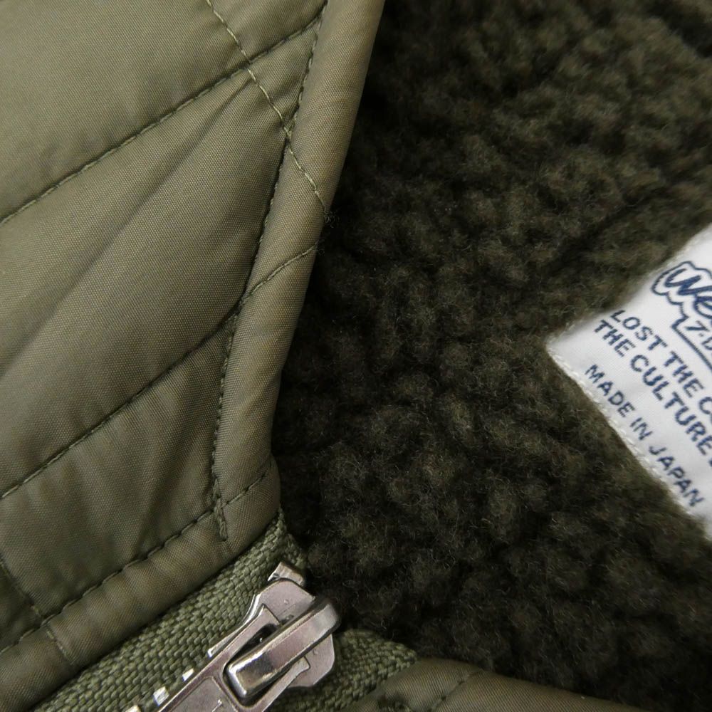 Psicom サイコム God like Vest ゴッド ライク 内ボア ベスト カーキ系