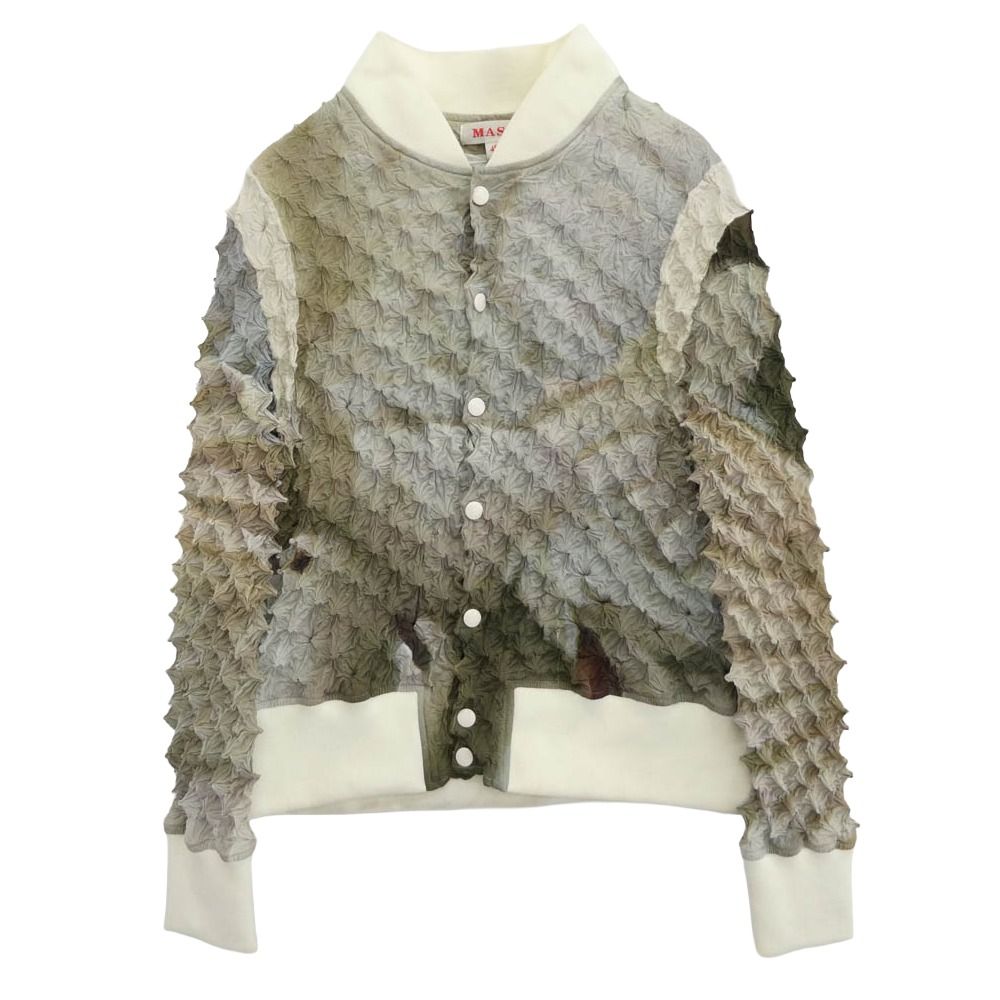 エムエーエスユー MASU 24AW MPFW-BL1124 SPIKY VARSITY JACKET 総柄 