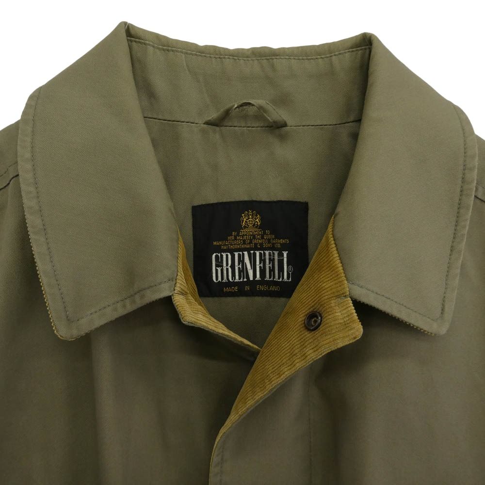 極美品 英国製グレンフェル Grenfell ジャケット 40 カーキ 黒タグ 極美品 英国製グレンフェル Grenfell ジャケット 40 カーキ 黒タグ