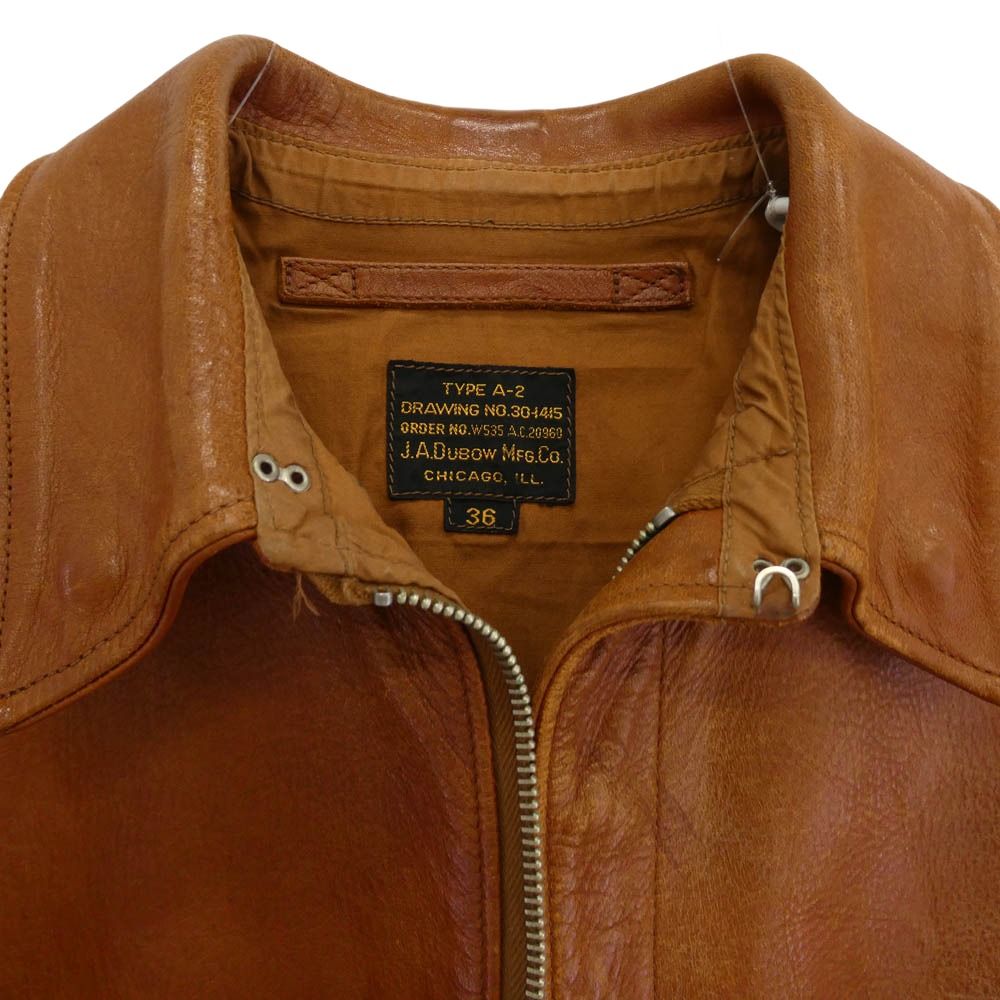 The REAL McCOY'S ザリアルマッコイズ TYPE A-2 J.A.DUBOW デュボウ