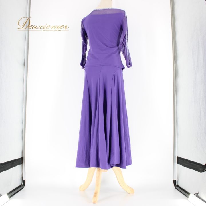 社交ダンス 衣装 スタンダード 上下セット ツーピース レッスンウェア