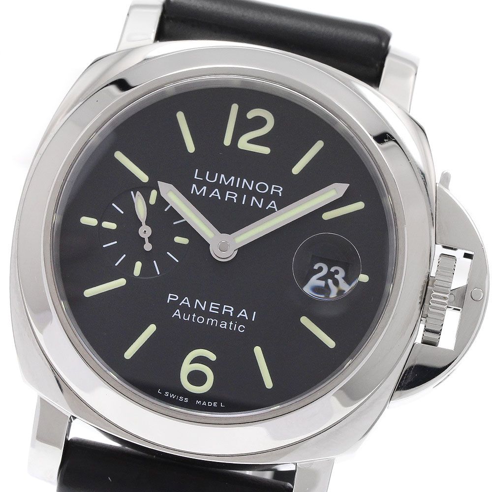ベルト訳あり パネライ PANERAI PAM00104 ルミノールマリーナ スモールセコンド デイト 自動巻き メンズ _936386