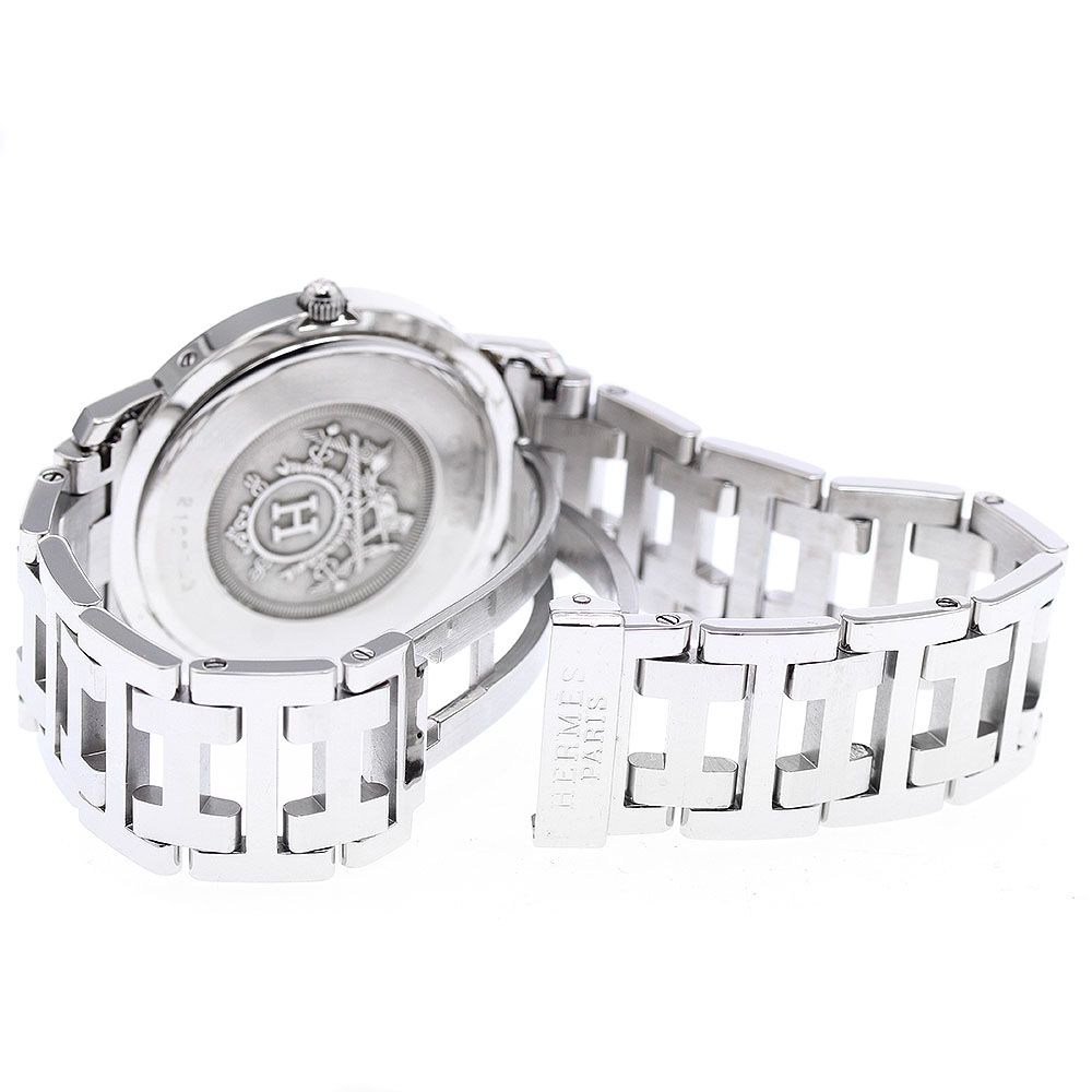 エルメス HERMES CL6.710 クリッパー デイト クォーツ メンズ _923100