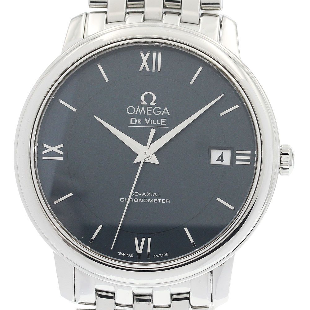 オメガ OMEGA 424 10 37 20 03 001 デビル プレステージ デイト コーアクシャル クロノメーター 自動巻き メンズ 保証書付き_933006