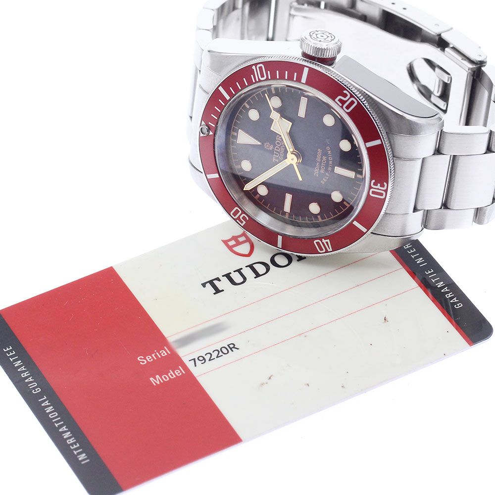 TUDOR ヘリテージ ブラックベイ 79220R メーカーOH済 薔薇 格安！ 中古)TUDOR チューダー ヘリテージブラックベイ チューダー ヘリテージ