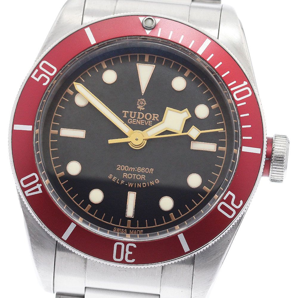 チュードル TUDOR 79220R ヘリテージ ブラックベイ 薔薇ロゴ 自動巻き メンズ 保証書付き_934251