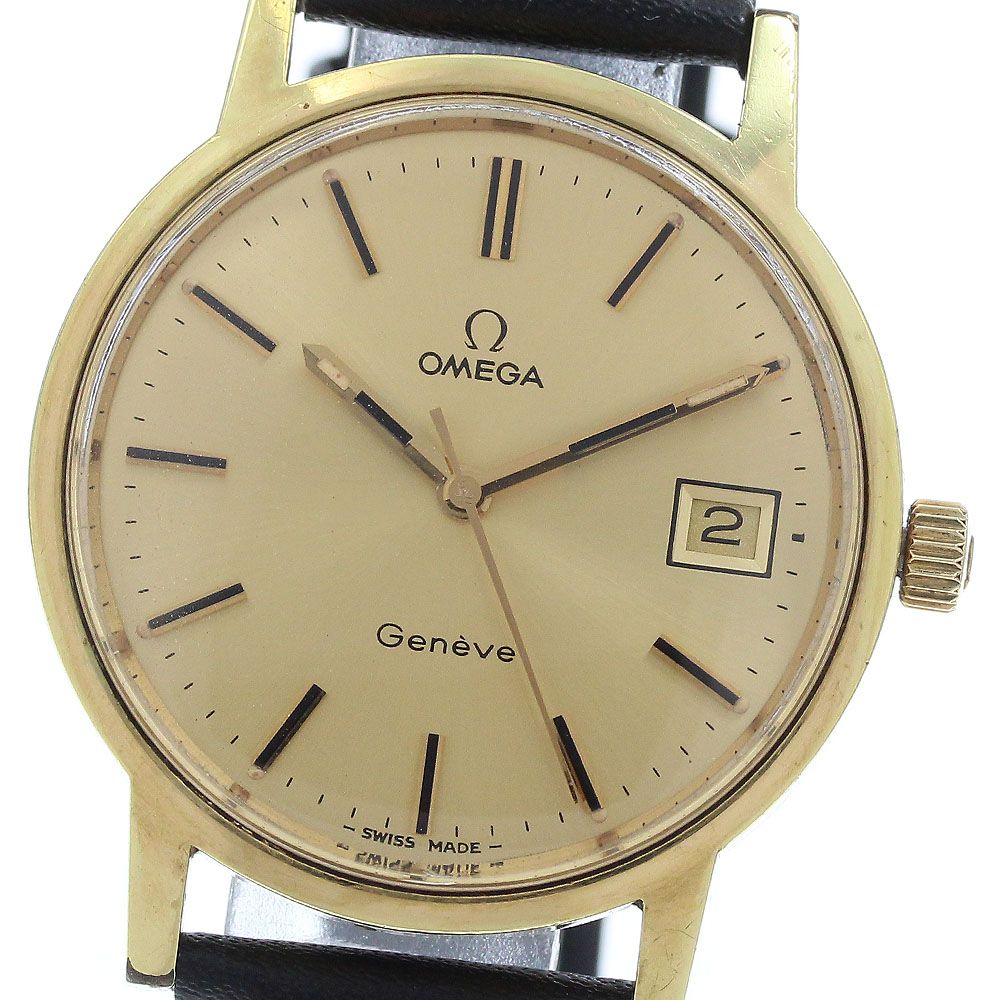 オメガ OMEGA ジュネーブ デイト 手巻き メンズ _936338 - メルカリ