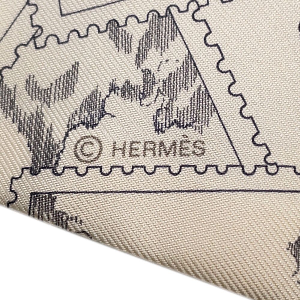 エルメス スカーフ ツイリー フォーブルの切手愛好家 HERMES シルク