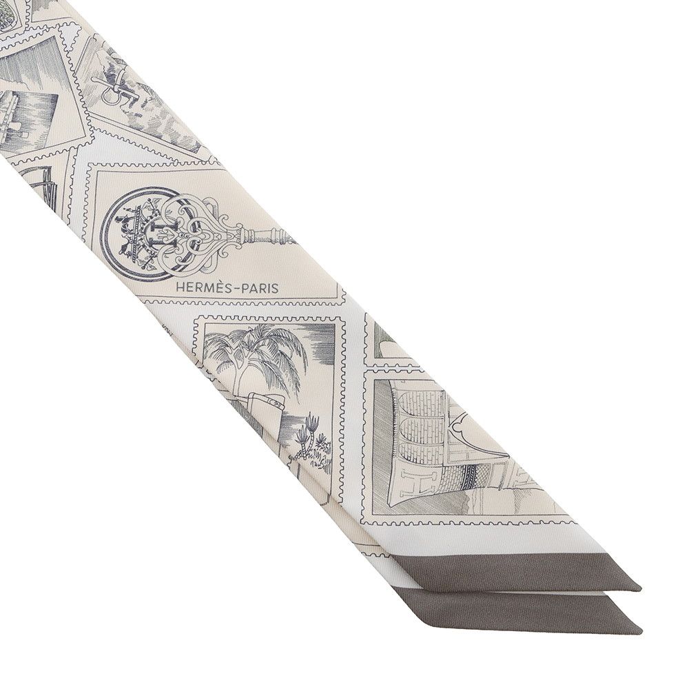 エルメス　2025AW フォーブルの切手愛好家 ツイリー スカーフ　新品 エルメス 2025AW フォーブルの切手愛好家 ツイリー スカーフ 新品