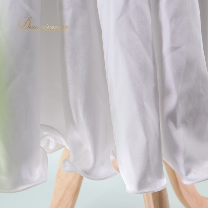 社交ダンス 衣装 スタンダードドレス ドレス ワンピース 白 黄緑