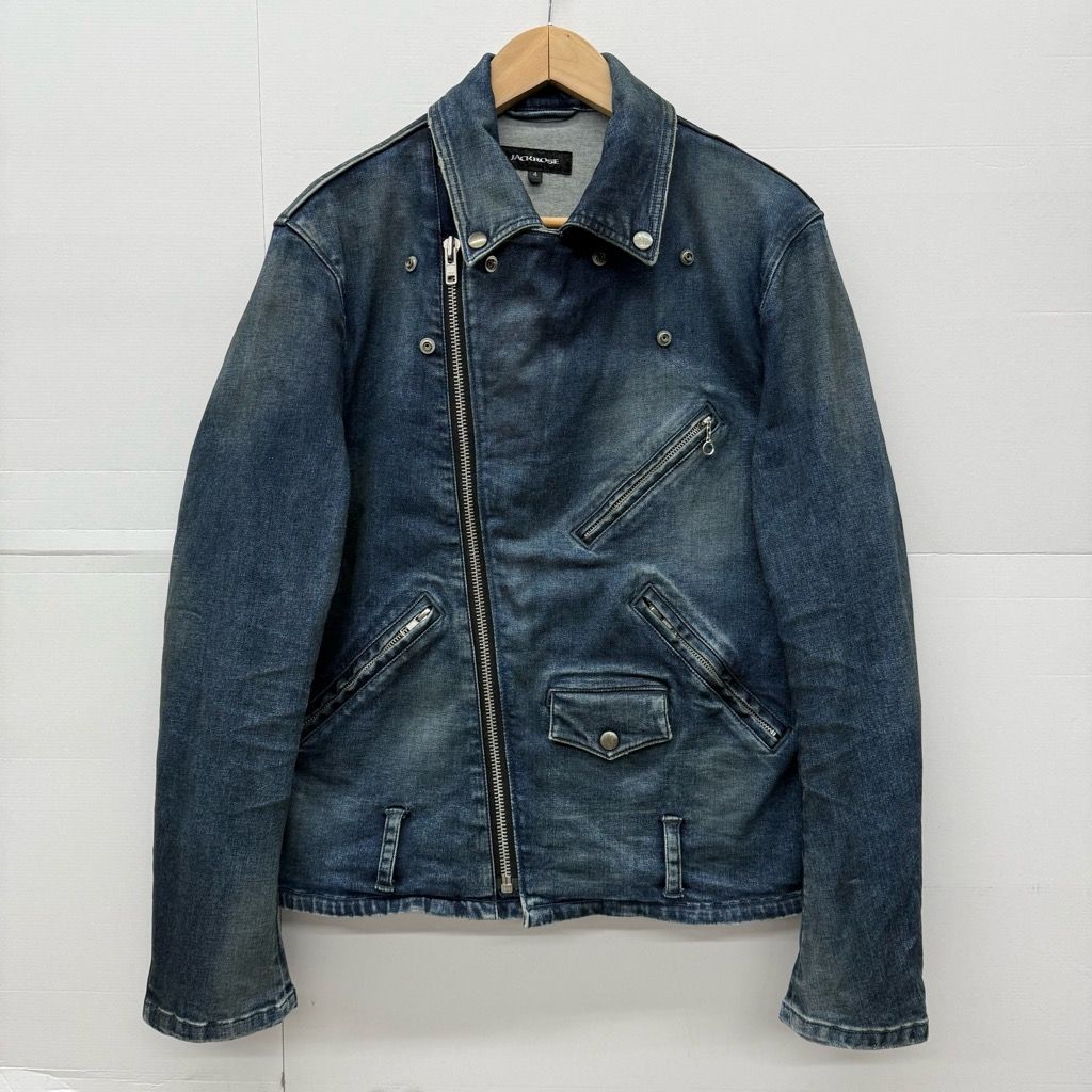 JACKROSE デニムライダースジャケット サイズ4 ジャックローズ ダブル 