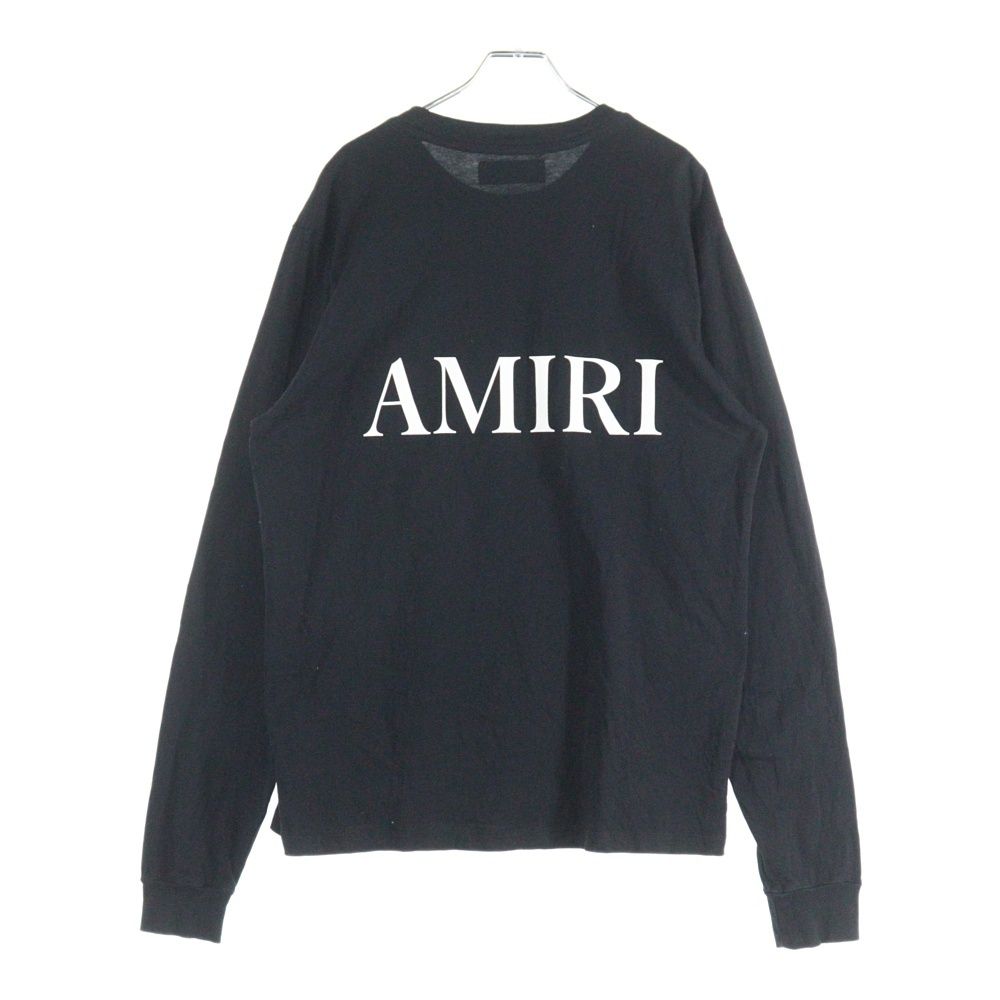 AMIRI 黒 長袖 Tシャツ AMIRI: ブラック Bones Stacked 長袖Tシャツ | SSENSE 日本
